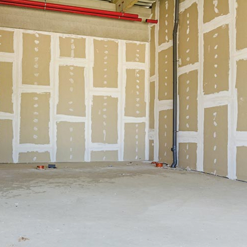 Drywall Partition - Brass - Fiber Cement Board